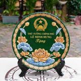  Bộ Đĩa Sứ Trưng Bày Thủ tướng Chính phủ Lê Minh Hưng BKCECN-10580 