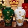 CẶP BÌNH GỐM TRẮNG XANH IN TỔNG BÍ THƯ – CHỦ TỊCH NƯỚC TÔ LÂM BKCECN-10596