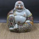  Tượng Phật Di Lặc Ngũ Phúc Lâm Môn Gốm Sứ Sưu Tầm Cổ Điển BKCECN-10632 