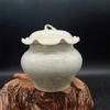 Hũ Trà Gốm Sứ Men Bạch Ngọc Dáng Nắp Lá Sen Cổ Điển BKCECN-10634