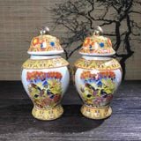  Cặp Choé Gốm Sứ Họa Tiết Hoa Chim Tàu Xưa Vẽ Tay BKCECN-10648 