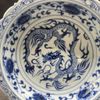  Đĩa Dầm Gốm Cổ Men Lam Vẽ Tay Họa Tiết Long Vân Khinh Vũ BKCECN-10666 