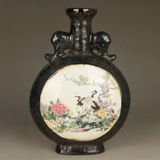  Bình gốm cổ sưu tầm dáng tròn  BKCECN-9353 