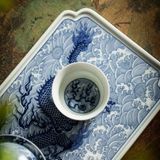  Khay Trà Gốm Sứ Long Hí Thủy BKCECN-9558 