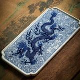  Khay Trà Gốm Sứ Long Hí Thủy BKCECN-9558 