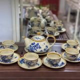  Bộ Ấm Chén Gốm Sứ Sơn Thủy Men Nâu BKCECN-9569 