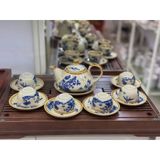  Bộ Ấm Chén Gốm Sứ Sơn Thủy Men Nâu BKCECN-9569 