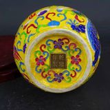  Bình Gốm Sứ Phượng Hoàng Men Màu Hoàng Kim BKCECN-9574 