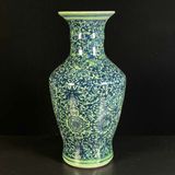  Bình Gốm Sứ Họa Tiết Chàm Men Xanh Ngọc BKCECN-9633 