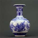  Bình Gốm Sứ Men Lam Cổ ĐiểnBKCECN-9641 