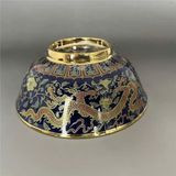  Bát Pháp Lam Cổ Rồng VàngBKCECN-9730 