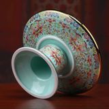  Mâm Bồng Sứ Đa Sắc Họa Tiết Hoa Sen BKCECN-9757 