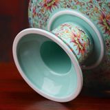  Mâm Bồng Sứ Đa Sắc Họa Tiết Hoa Sen BKCECN-9757 