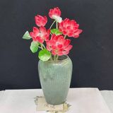  Bộ Bình Hoa Sen Đá Đỏ  BKCECN-9758 