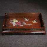  Khay Trà Gỗ Gụ Khảm Chim Hoa  BKCECN-9772 