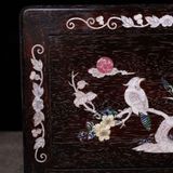  Khay Trà Gỗ Gụ Khảm Chim Hoa Cổ Điển BKCECN-9773 