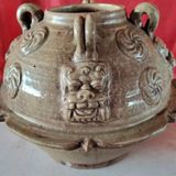  Bình Gốm Bầu Dẹt Cổ Điển Sưu Tầm BKCECN-9797 