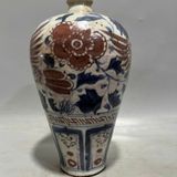  Bình Gốm Cổ Men Lam Nâu Hoa Văn Chim Phượng Đẹp BKCECN-9798 