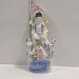  Tượng Gốm Quan Âm Cưỡi Cá Chép BKCECN-9801 