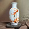Bình Gốm Cắm Hoa Sứ Trắng Vẽ Chim BKCECN-9803