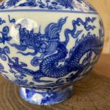  Bình Gốm Sưu Tầm men lam họa tiết Phượng Hoàng BKCECN-9835 