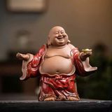  Bộ Tượng Phật Di Lặc Tài Lộc Bằng Gốm BKCECN-9849 