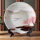  Đĩa Cảnh Gốm Sứ Thủy Mặc Decor BKCECN-9866 