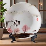  Đĩa Cảnh Gốm Sứ Thủy Mặc Decor BKCECN-9866 