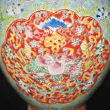  Bình tai đôi Pháp Lam họa tiết Thọ Đào BKCECN-9923 