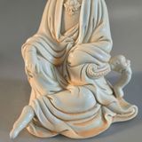  Tượng Phật Bà Quan Âm Gốm Sứ Trắng Cổ Điển BKCECN-9945 