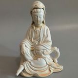  Tượng Phật Bà Quan Âm Gốm Sứ Trắng Cổ Điển BKCECN-9945 