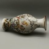  Bình Gốm Men Rạn Cổ Vẽ Tay Họa Tiết Uyên Ương Cát Tường BKCECN-9964 