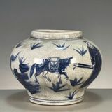  Bình Gốm Men Rạn Vẽ Tay Nung Củi Cao Cấp BKCECN-9968 