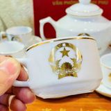  Bộ Ấm Chén Văn Phòng Chính Phủ Men Ngọc Cao Cấp BKCEVN-10240 
