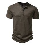  Áo Thun Nam Polo Cổ Henley Tay Ngắn BKFACN-9298 