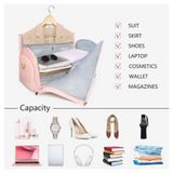  Túi Du Lịch Màu Hồng 2 Trong 1 BKFACN-9302 