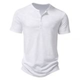  Áo thun polo cổ henley cotton nam mùa hè BKFACN-9308 
