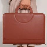  Túi Xách Da Văn Phòng Chính Phủ Màu Nâu BKFAVN-9333 