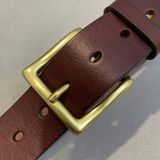  Thắt Lưng Da Nam Màu Nâu Cao Cấp BKFACN-9337 