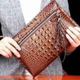  Túi Da Cá Sấu Cầm Tay Nam Nữ Cao Cấp BKFACN-9351 