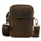  Túi Đeo Chéo Da Nam Thật Màu Nâu Cao Cấp BKFACN-9352 