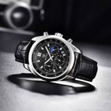  Đồng Hồ Nam Dây Da Thật BKFACN-9358 