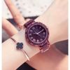 Đồng hồ nữ màu tím đính đá quý BKFACN-9376