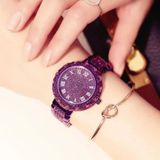  Đồng hồ nữ màu tím đính đá quý BKFACN-9376 