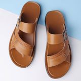  Dép da bò nam quai ngang BKFACN-9342 