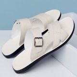  Dép da bò nam quai ngang BKFACN-9342 