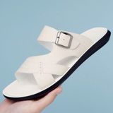  Dép da bò nam quai ngang BKFACN-9342 