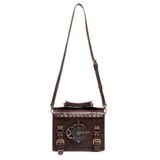  Túi Xách Da Đeo Chéo Phong Cách Steampunk La Bàn Cổ Điển BKFAVN-9421 