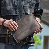  Ví Cầm Tay Nam Clutch Da Bò Sáp Nguyên Bản Cao Cấp BKFAVN-9442 