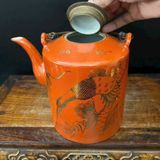  Ấm Tích Cổ Vẽ Vàng Tàu Xưa Sưu Tầm Độc Lạ BKHFCN-9013 